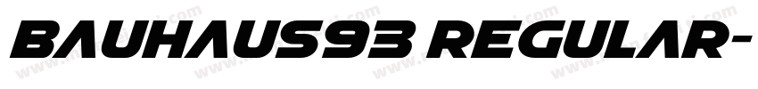 bauhaus93 regular字体转换